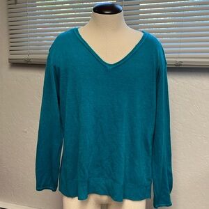 Roz and Ali turquoise sweater